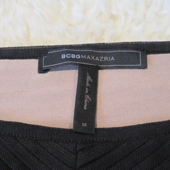 BCBGMaxAzria Black Textured Knit Top - Picture 5 of 6
